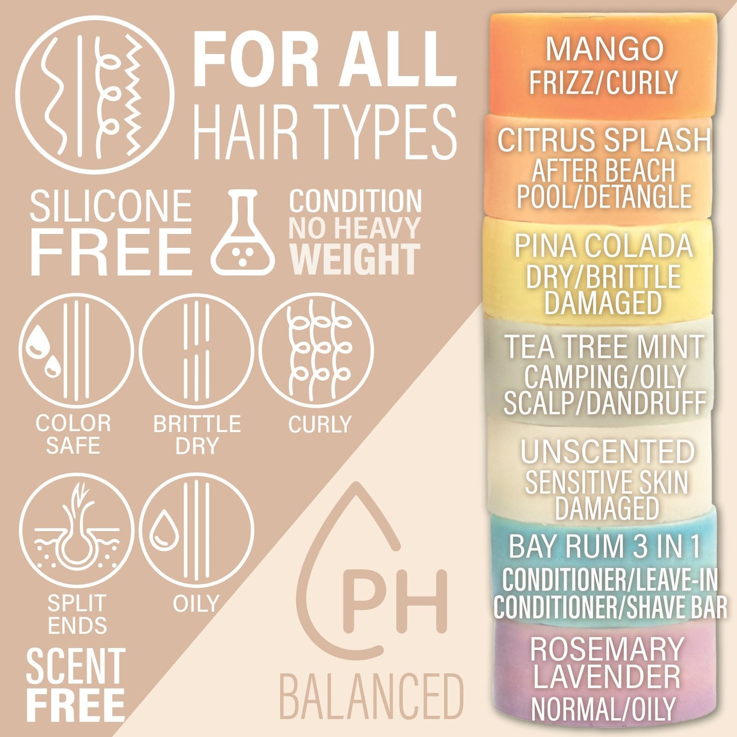 Unscented Conditioner Bar - Strength