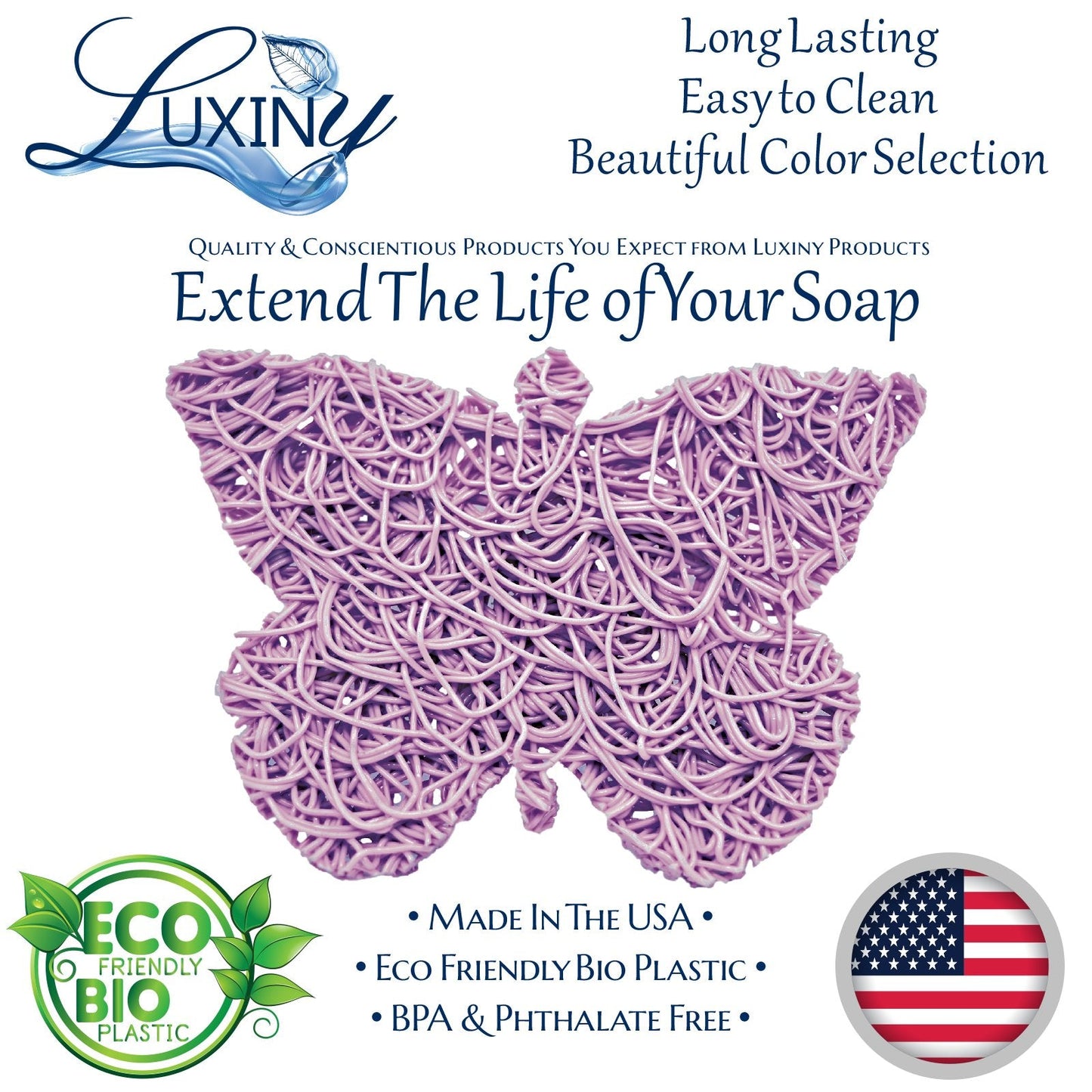 Soap Saver | Soap Rest | Soap Holder | Lilac Colored | Butterfly Soap Saver