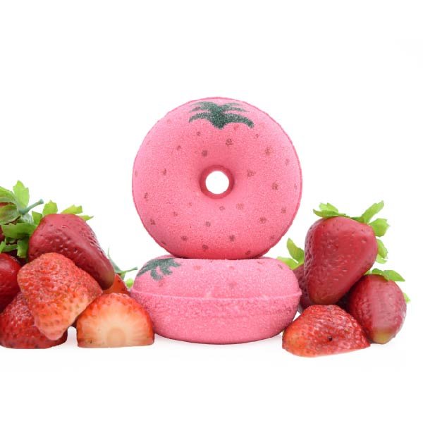 Bath Bomb | Strawberry Bath Bomb | Donut Bath Bombs