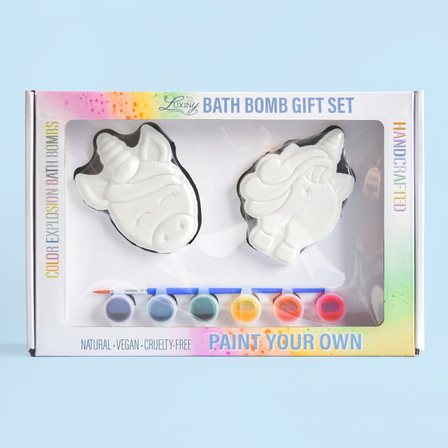 Bath Bomb | Paint Your Own Bath Bombs | Unicorn Head | Unicorn Tail