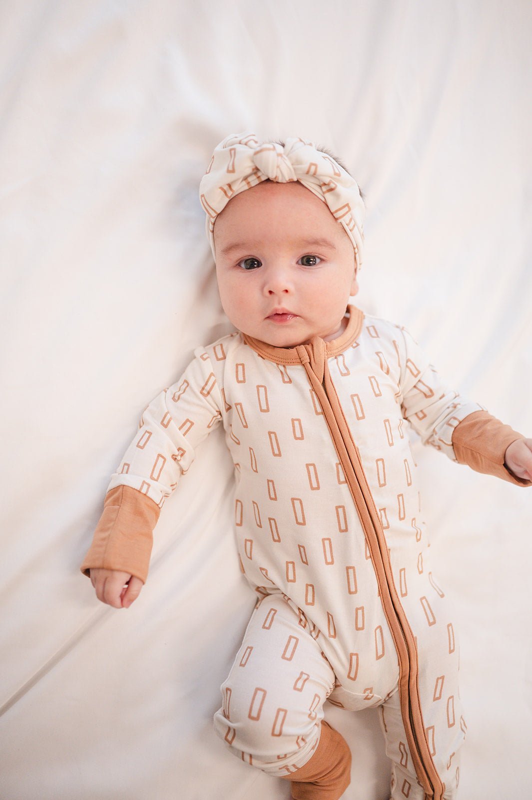 Knotted Headband - Neutral Rectangle