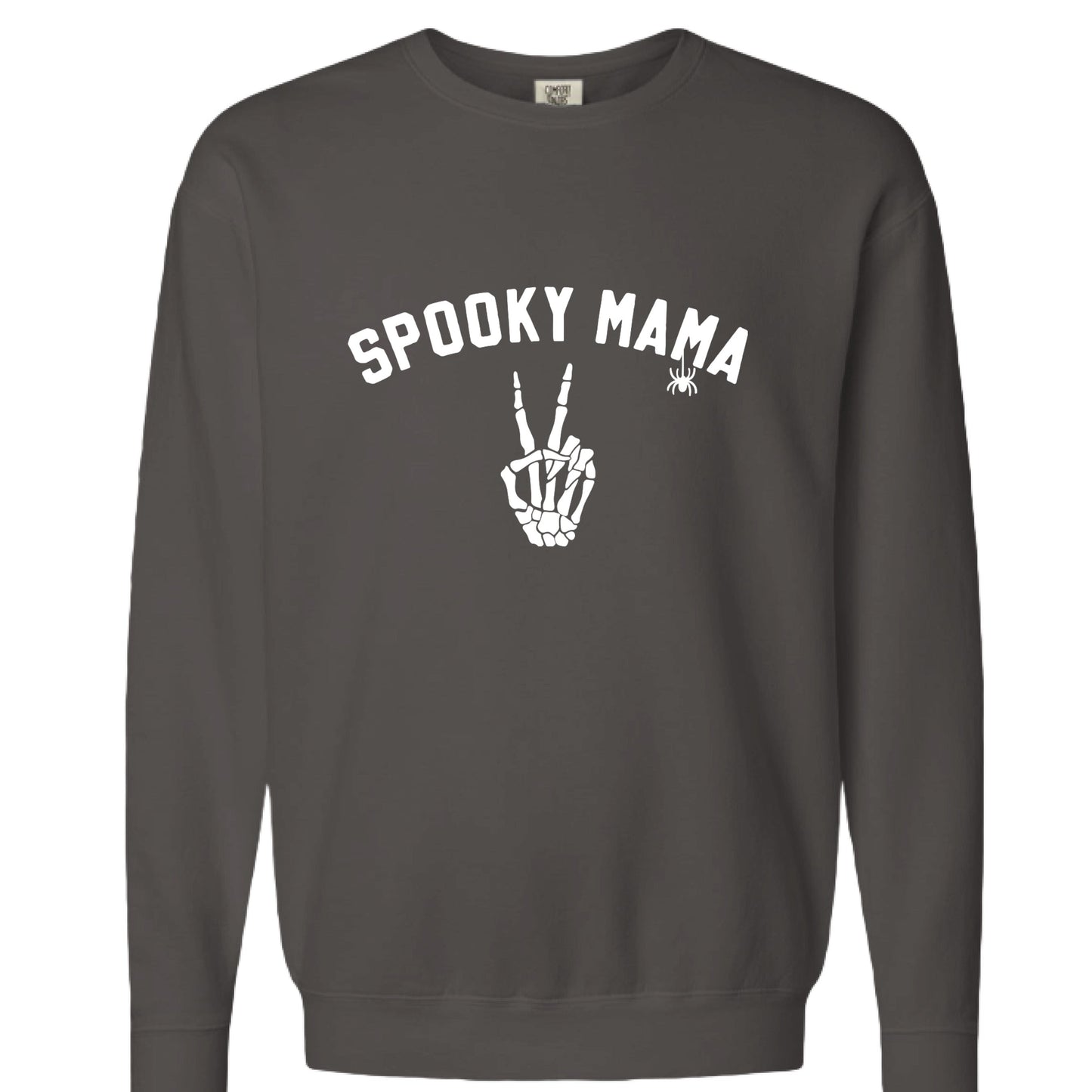 Womens 'Spooky Mama' Comfort Colors Crewneck Sweatshirt