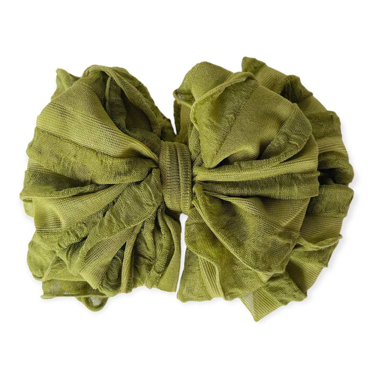 Olive Green | Signature Ruffled Baby Headband