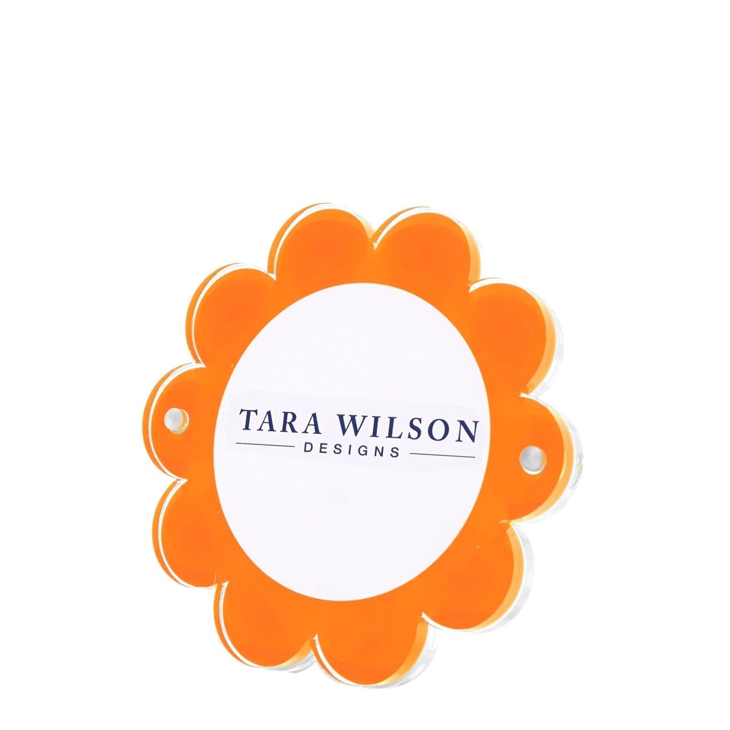 Orange Acrylic Daisy Frame