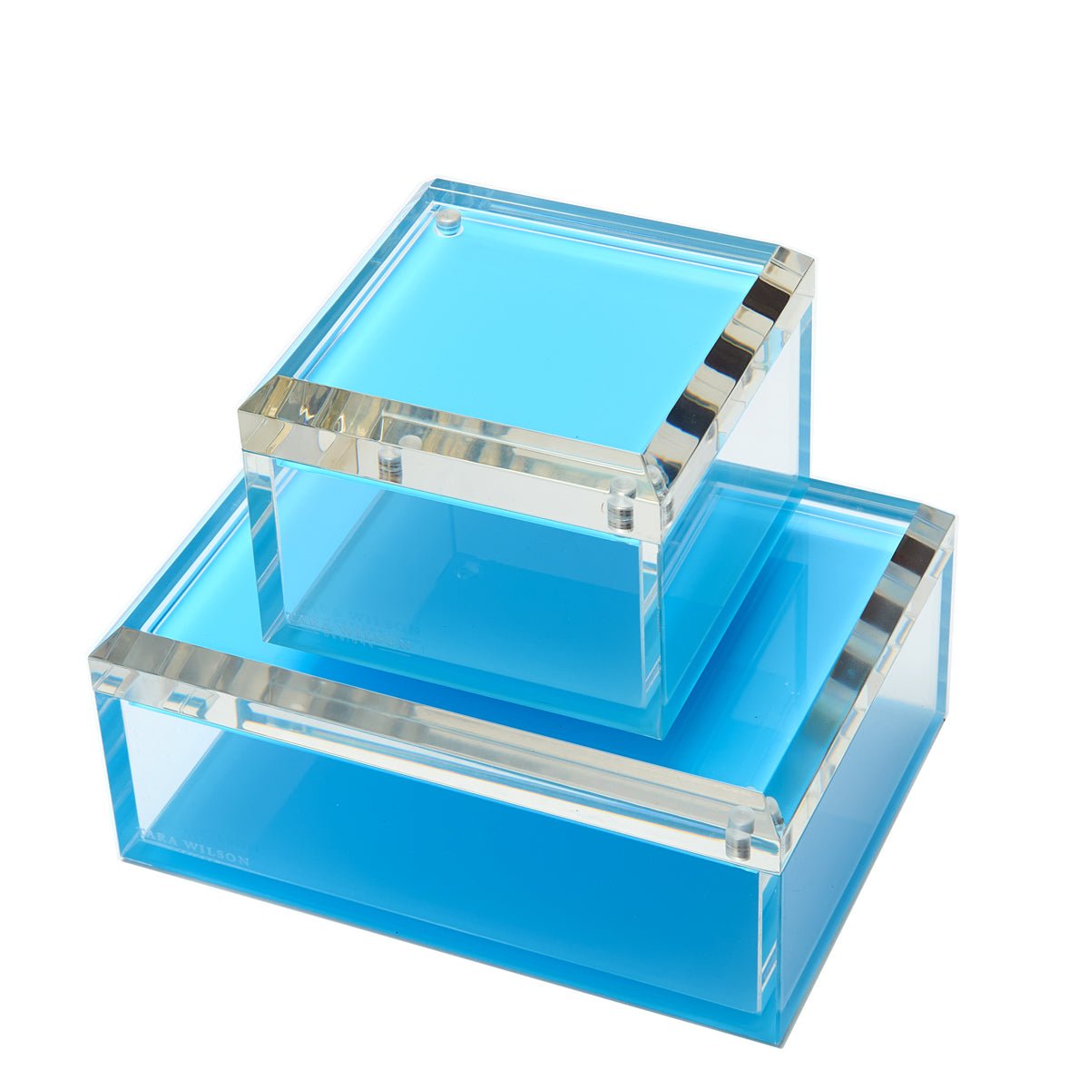Pastel Blue Acrylic 5" x 7" Photo Box