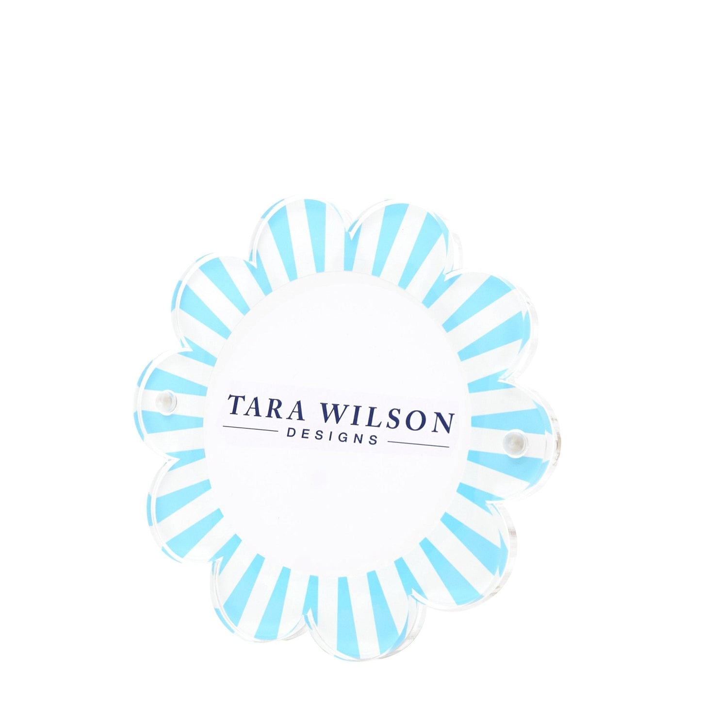 Pastel Blue & White Acrylic Daisy Frame