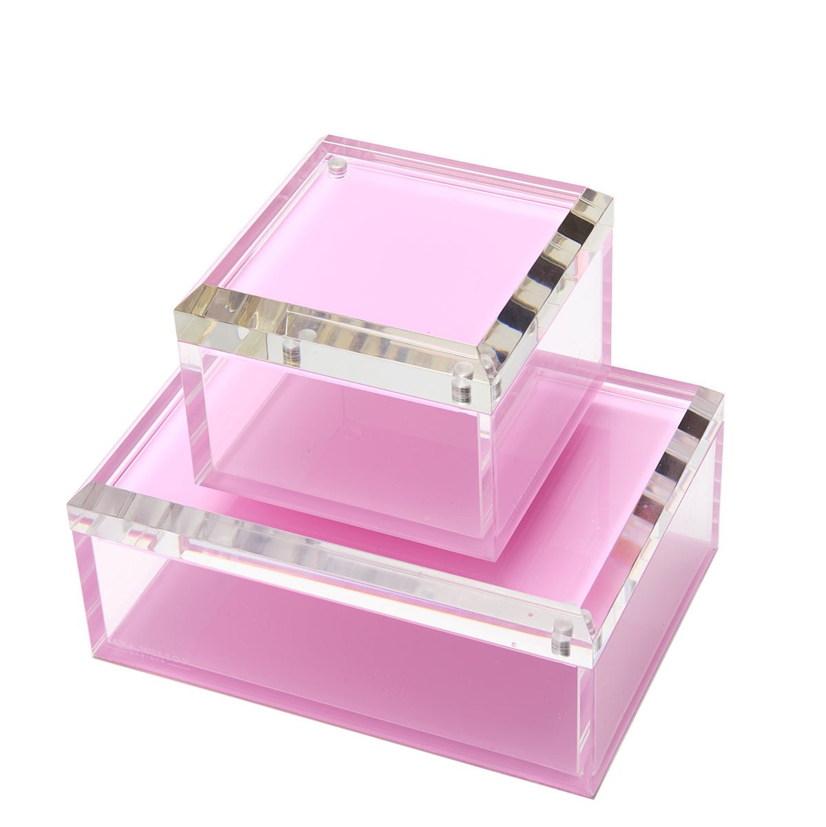 Pastel Pink Acrylic 5" x 7" Photo Box