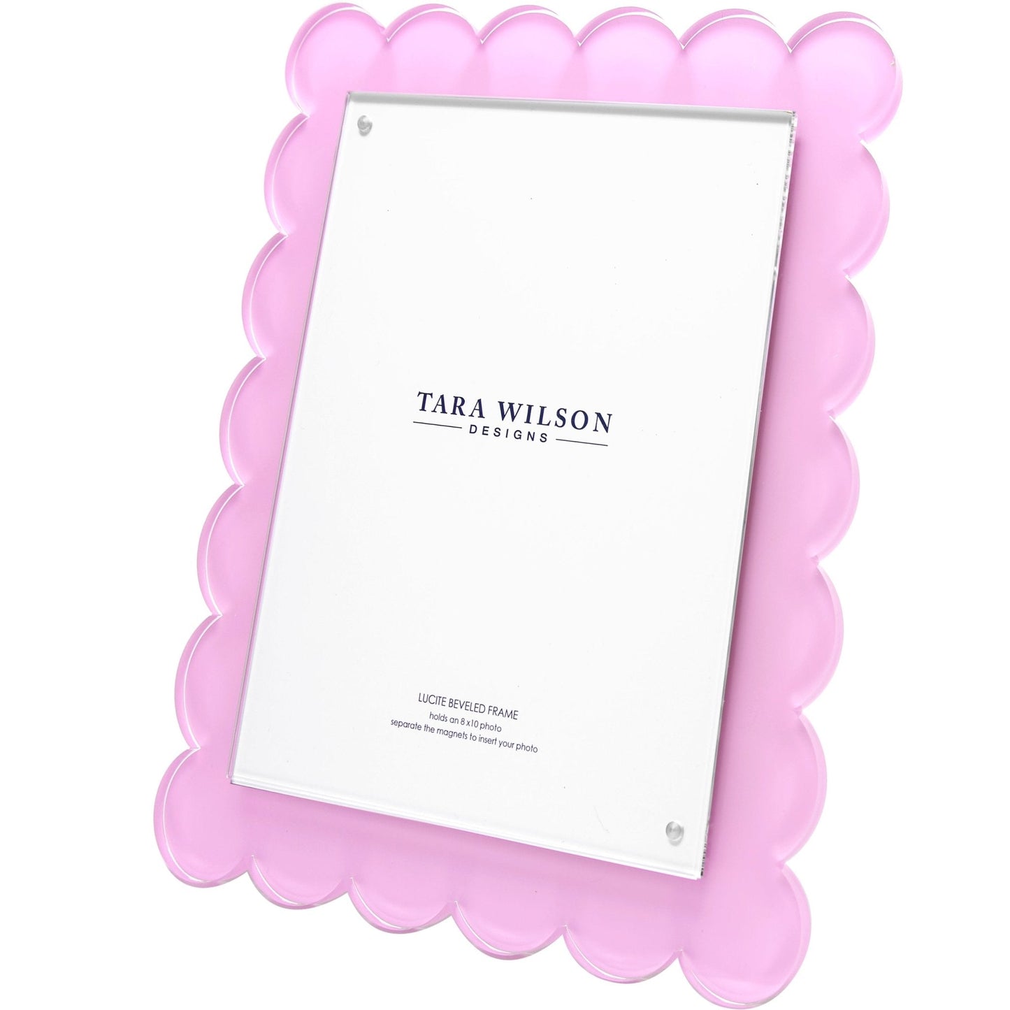 Pastel Pink Acrylic 8" x 10" Scallop Frame