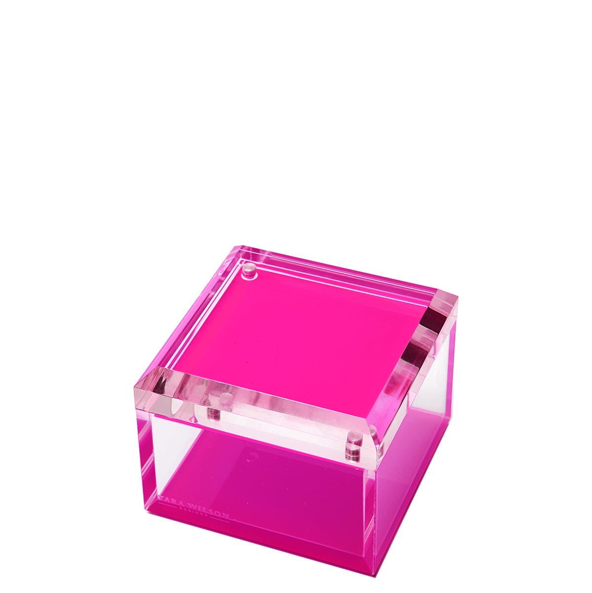 Pink Acrylic 4" x 4" Photo Box