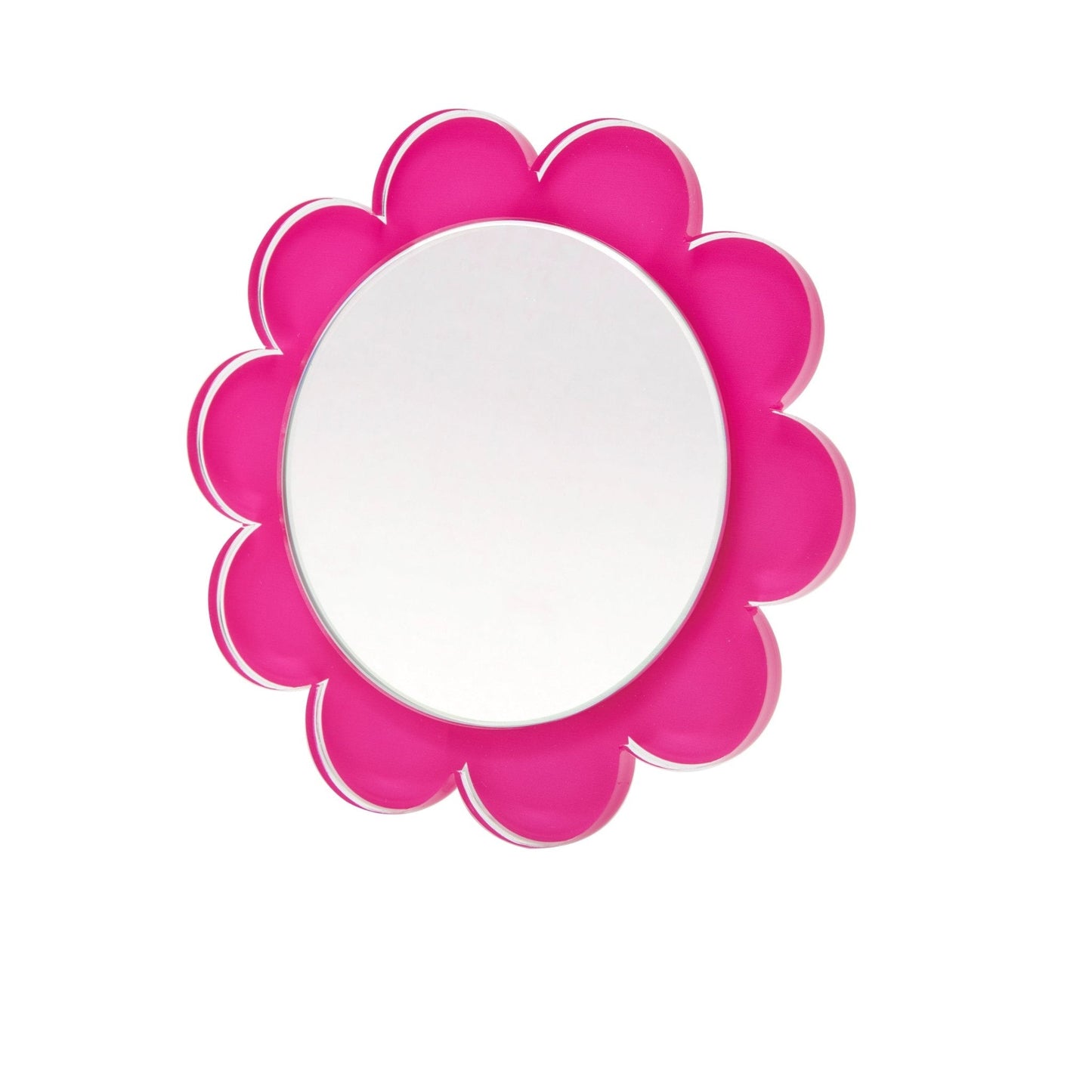 Pink Acrylic Daisy Mirror