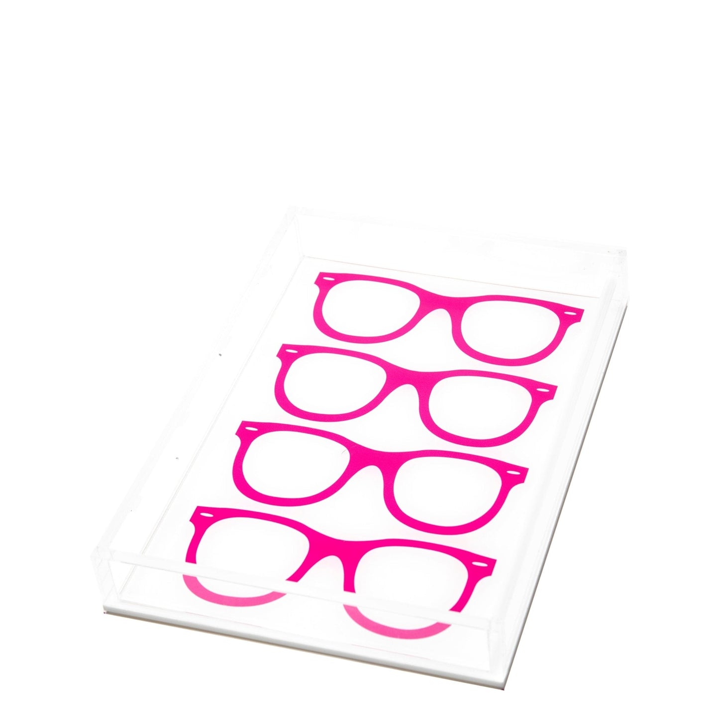 Pink Glasses Acrylic Tray