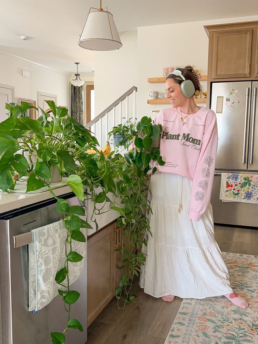 'Plant Mom Social Club' Crewneck Sweatshirt