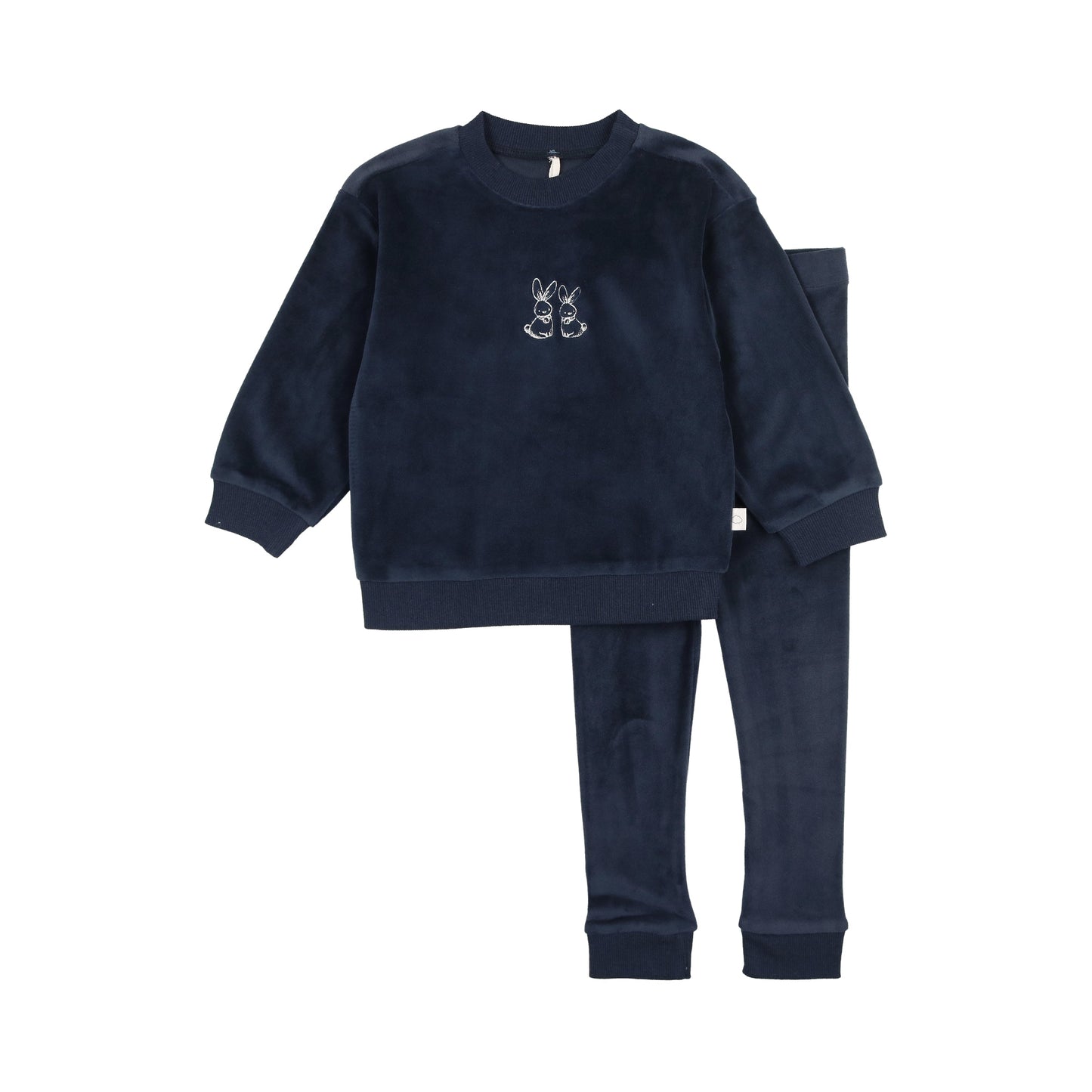 Velour Bunny Set- Blue
