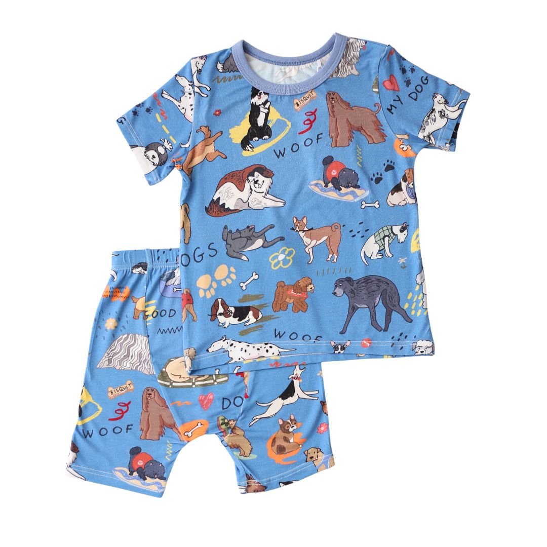 Puppy Pals Blue Shorts PJs