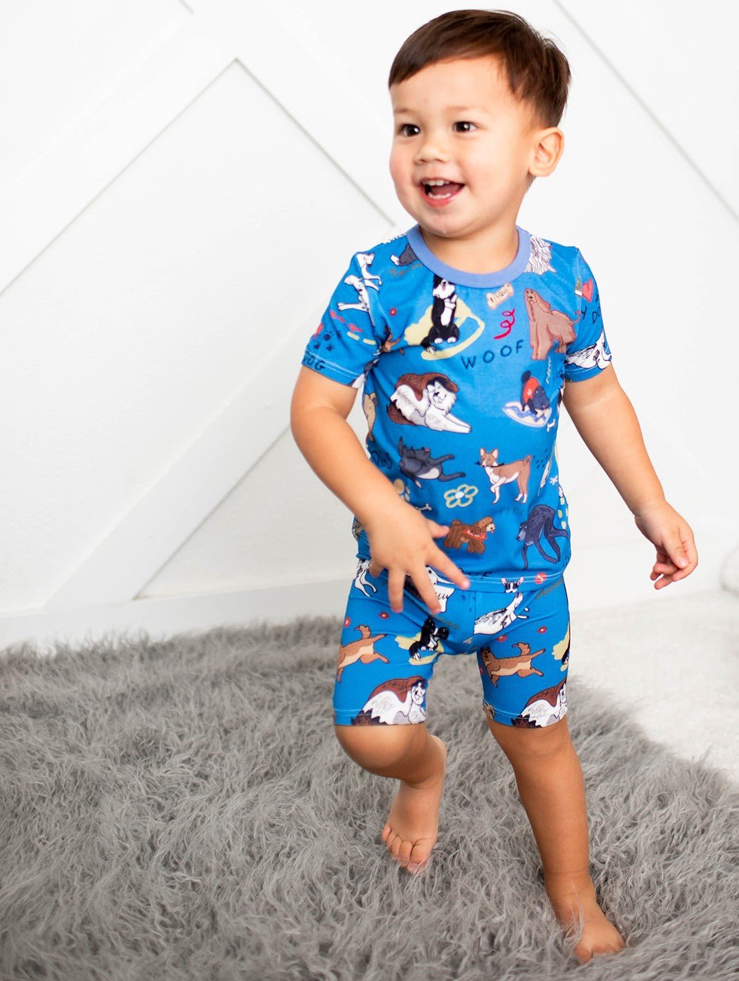 Puppy Pals Blue Shorts PJs