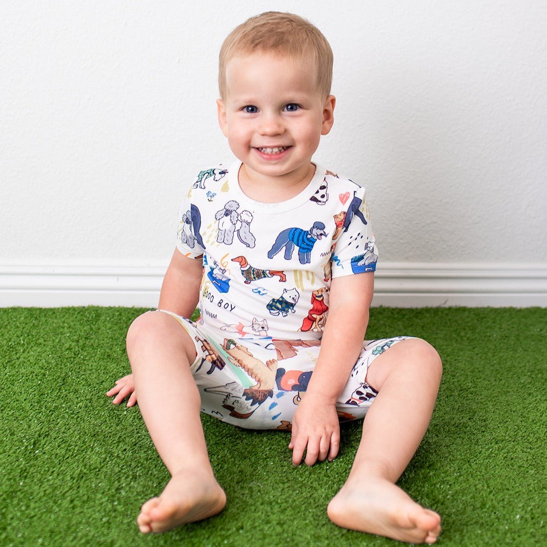 Puppy Pals White Shorts PJs