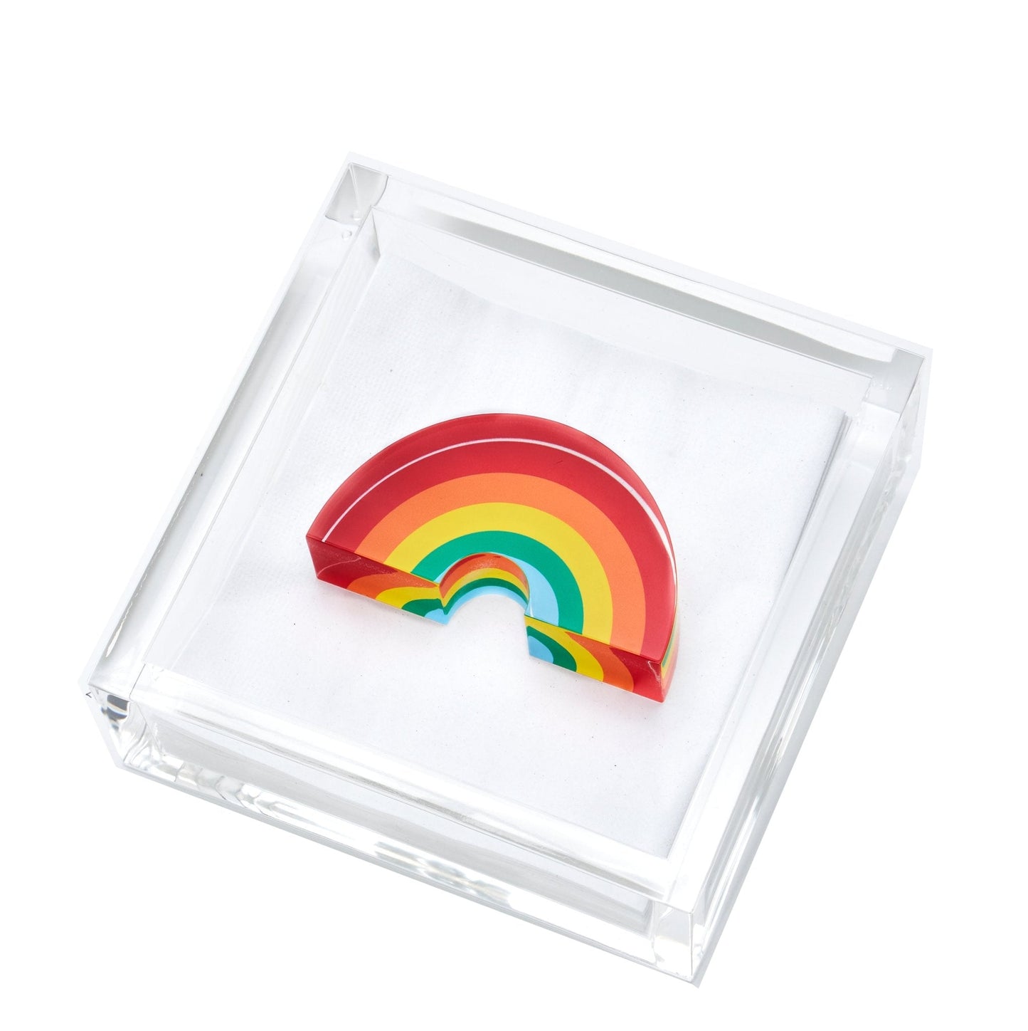 Rainbow Acrylic Cocktail Napkin Holder