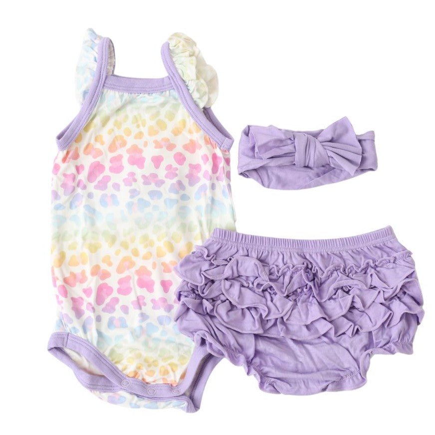 Aurora Ruffle Bloomer Set