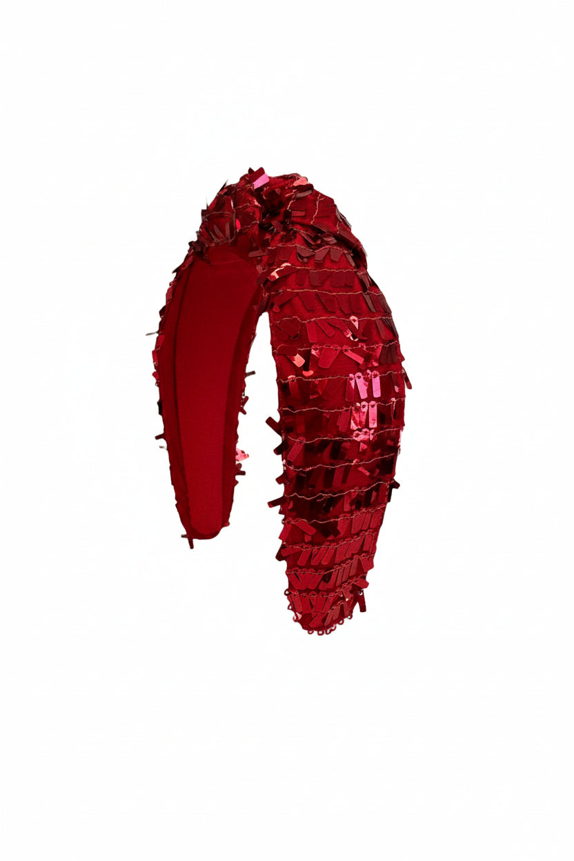 Headband Knot - Shimmy Red
