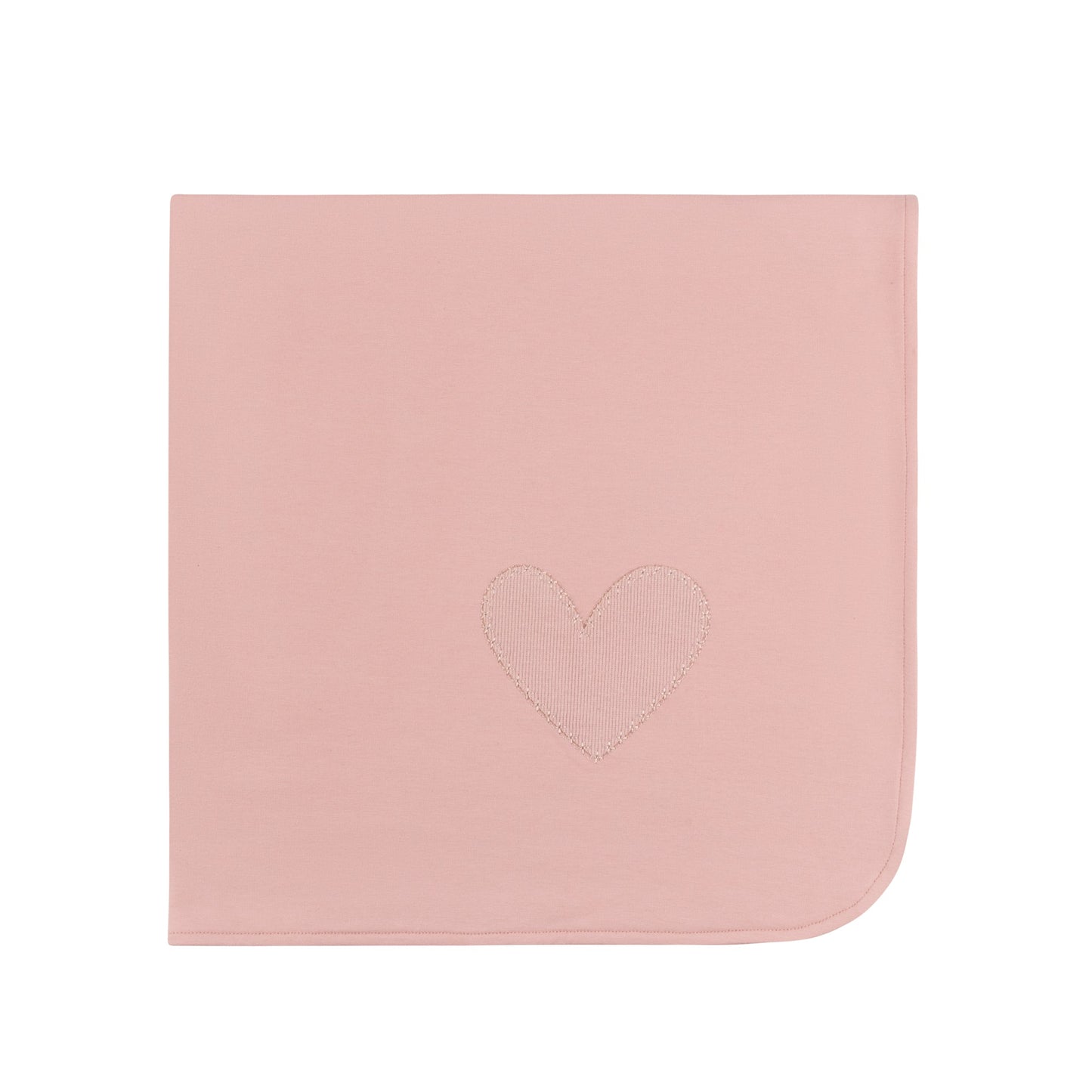 Ribbed Heart Footie & Hat