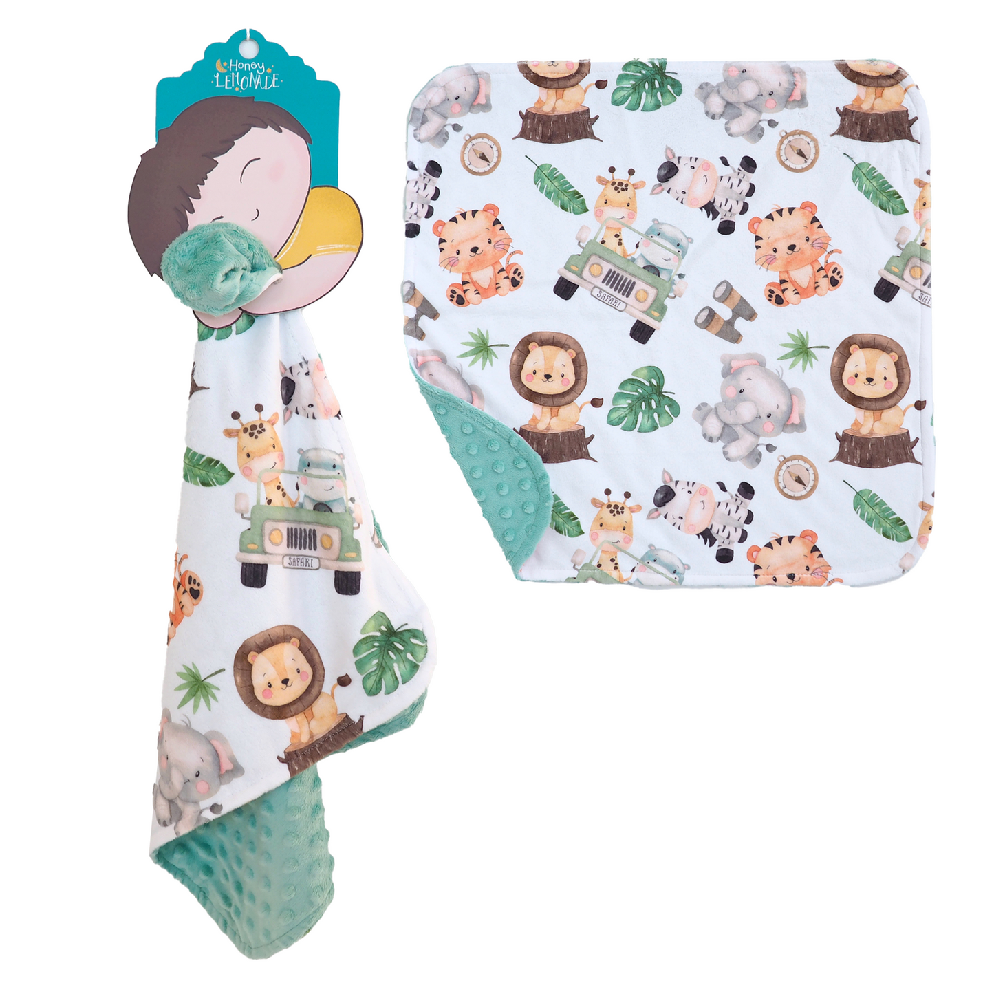 Mini Minky Blanket Safari