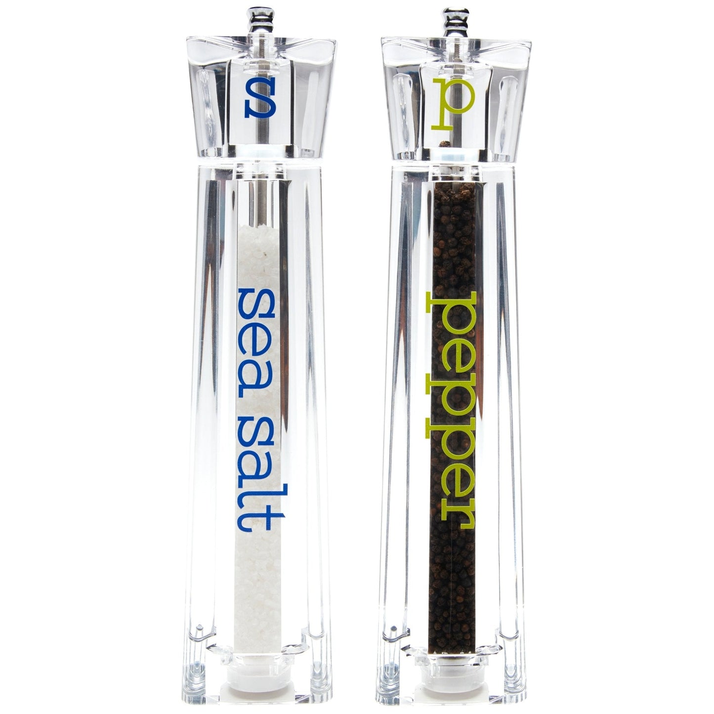 Blue and green Salt + Pepper Shakers