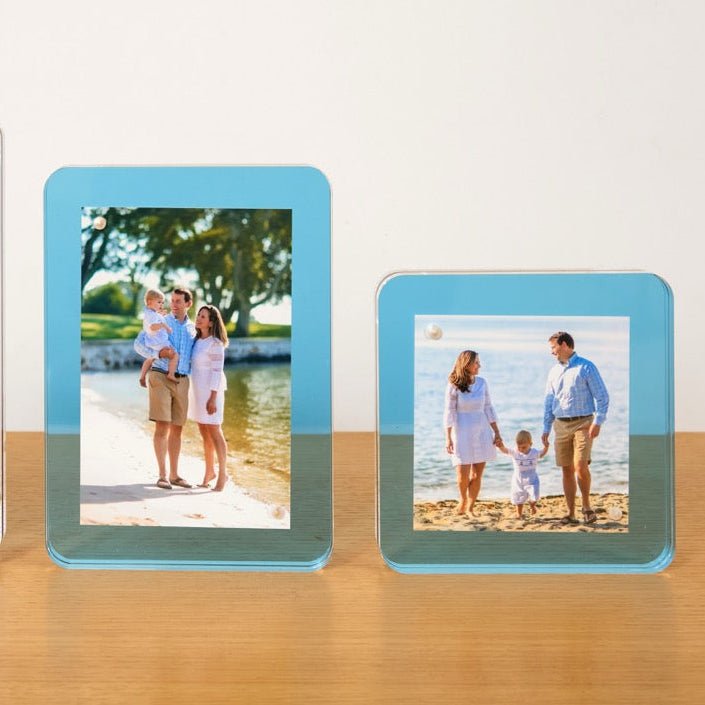 Sapphire Acrylic 4" x 4" Flip Frame