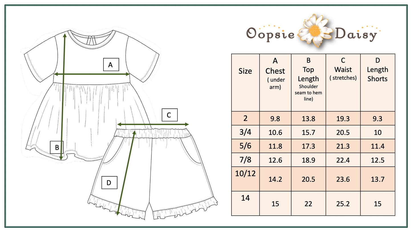 Sand Stripe Short Set