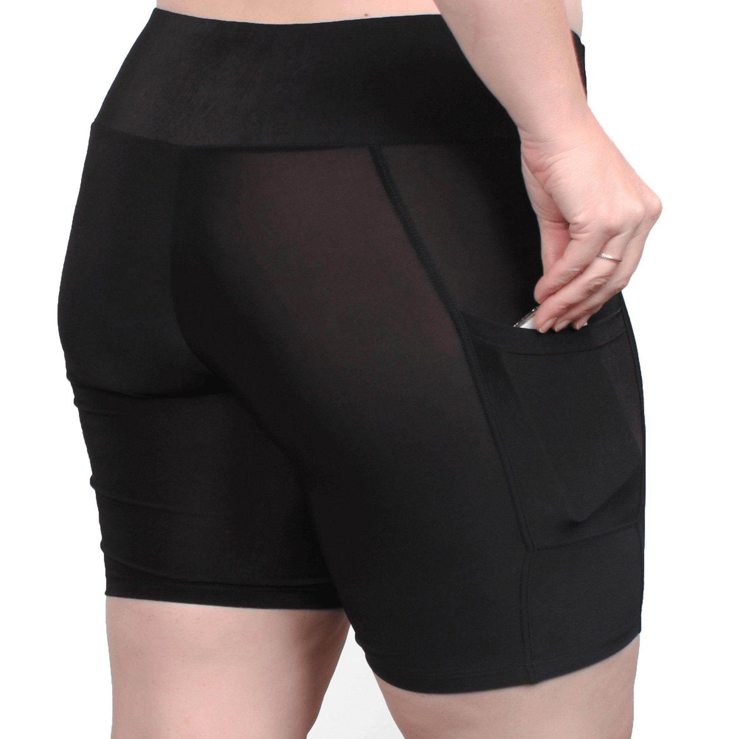 Signature Shortlette Slipshort with 2 Pockets 8" | Black