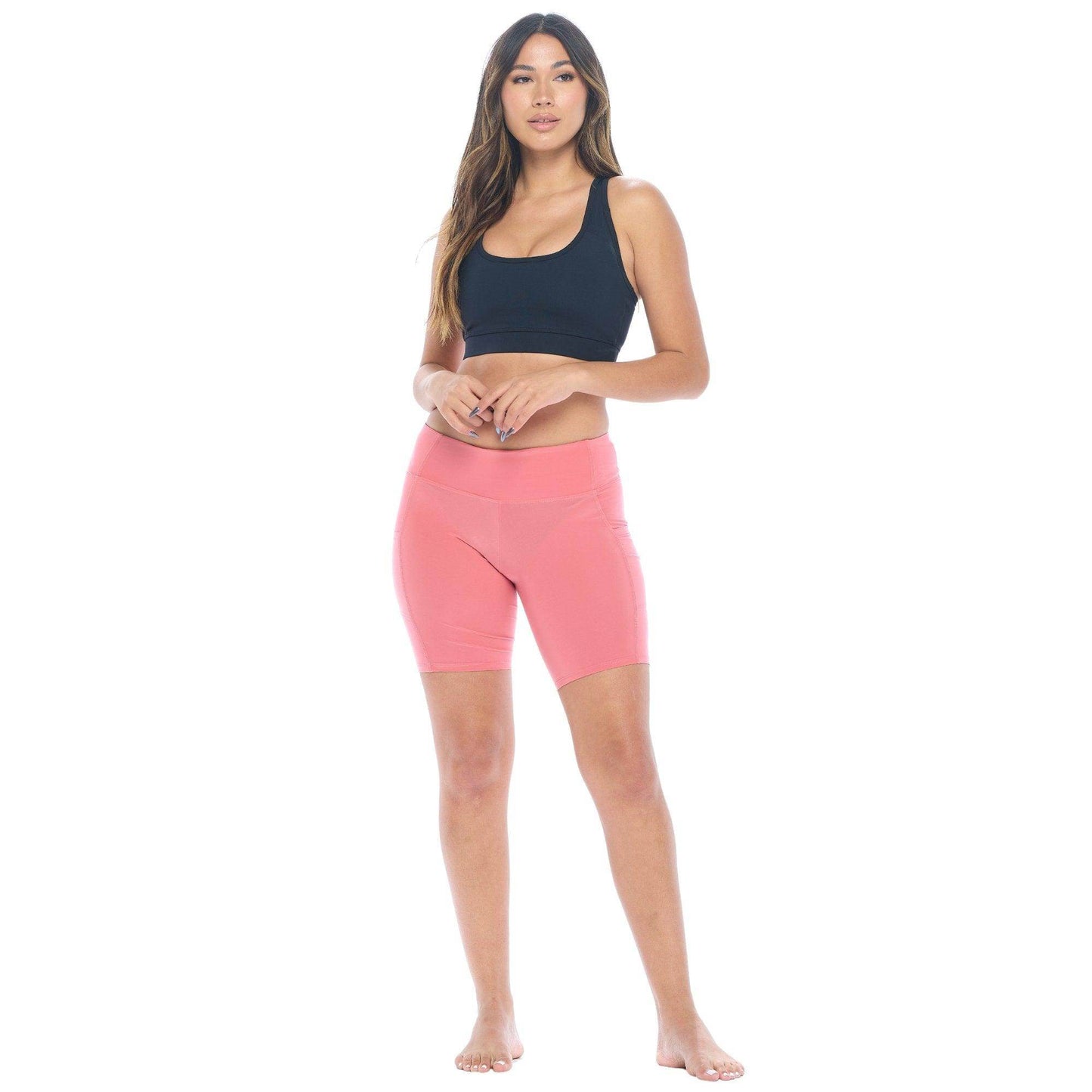 Signature Shortlette Slipshort with 2 Pockets 8" | Coral