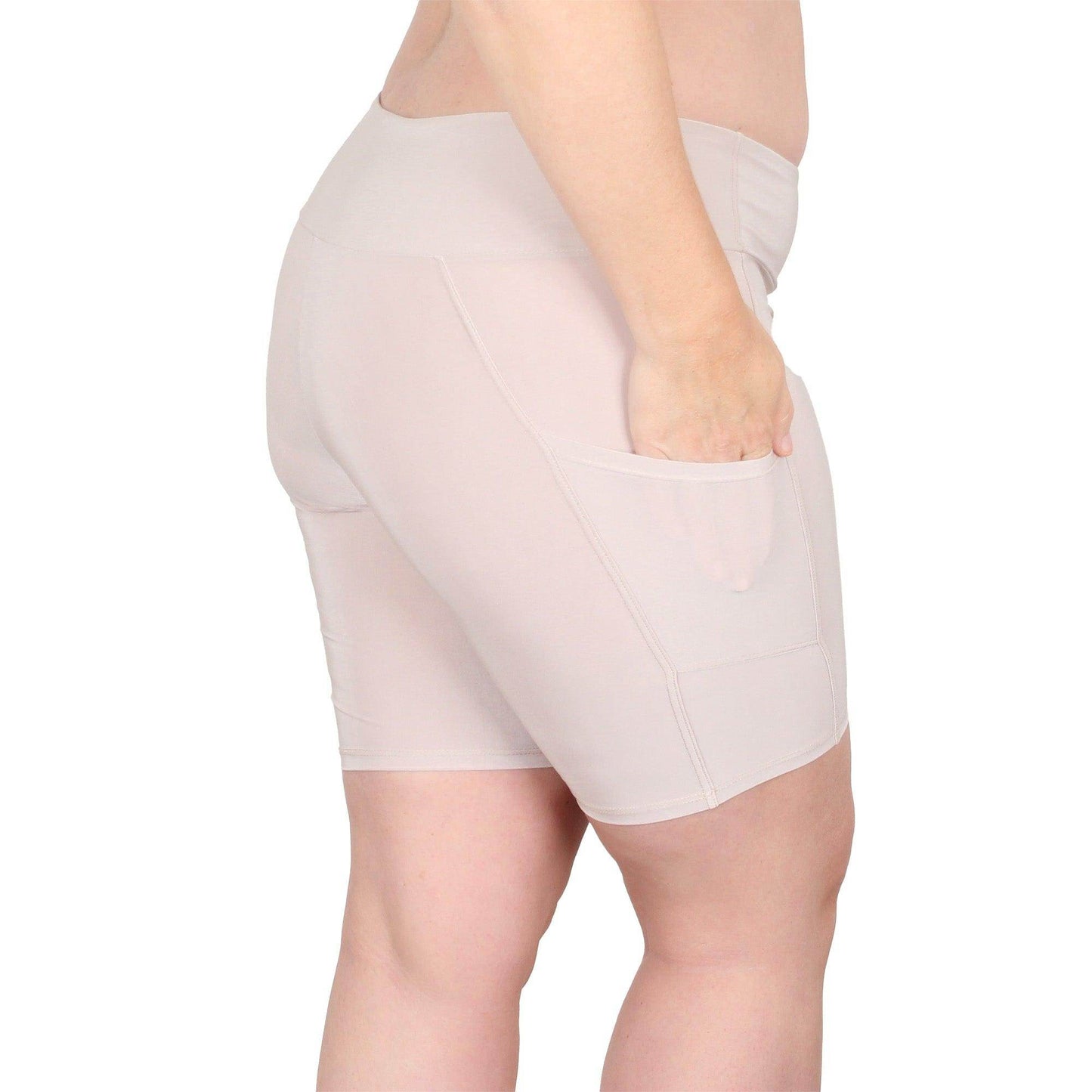 Signature Shortlette Slipshort with 2 Pockets 8" | Ecru
