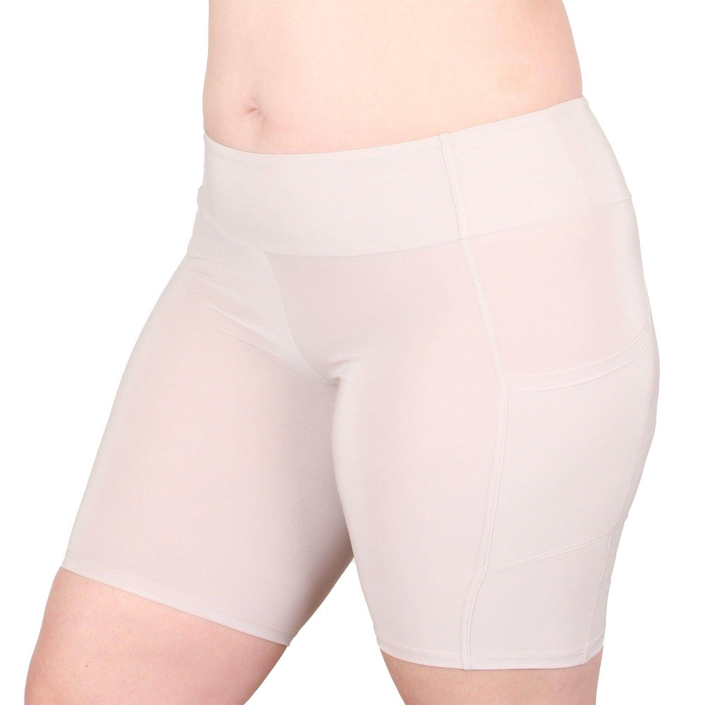 Signature Shortlette Slipshort with 2 Pockets 8" | Ecru