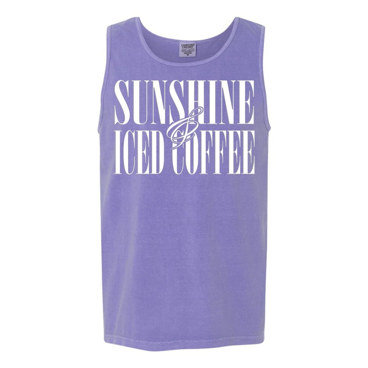 'Sunshine & Iced Coffee' PUFF Tank Top