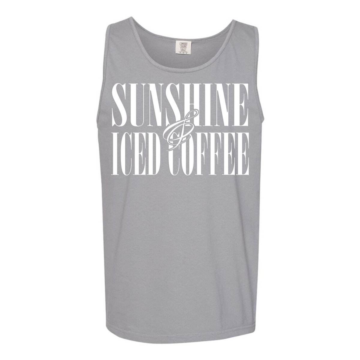 'Sunshine & Iced Coffee' PUFF Tank Top