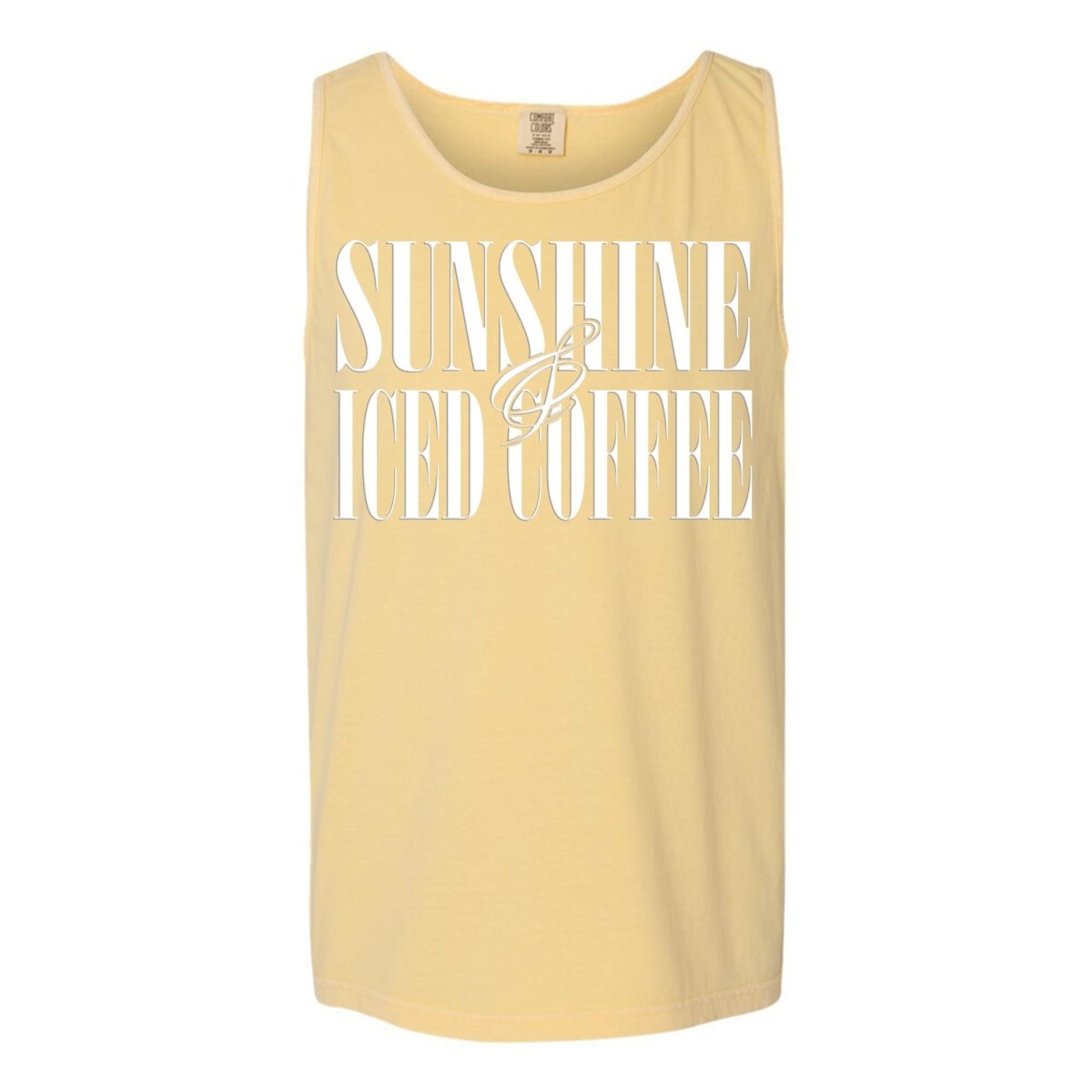 'Sunshine & Iced Coffee' PUFF Tank Top