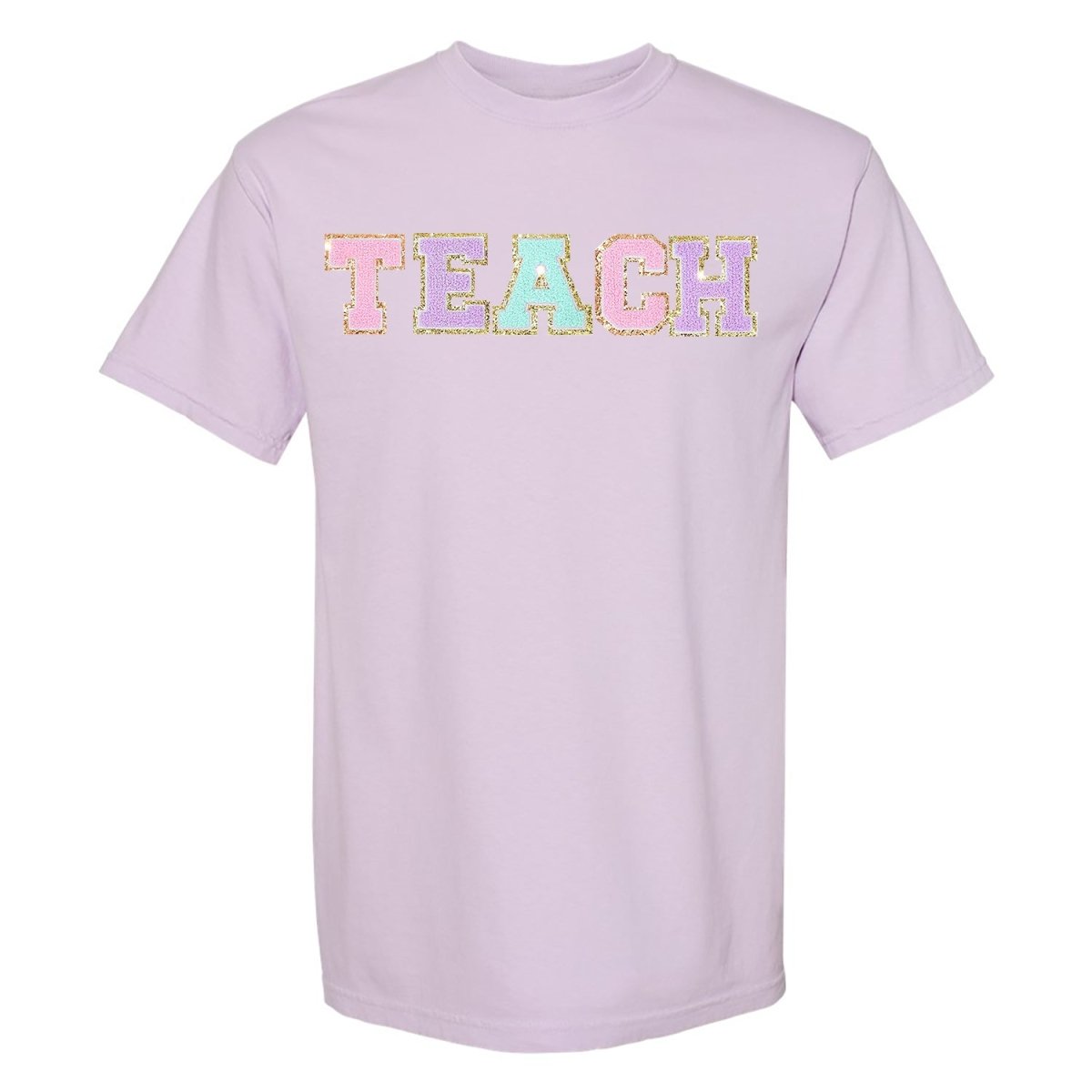 'Teach' Letter Patch T-Shirt