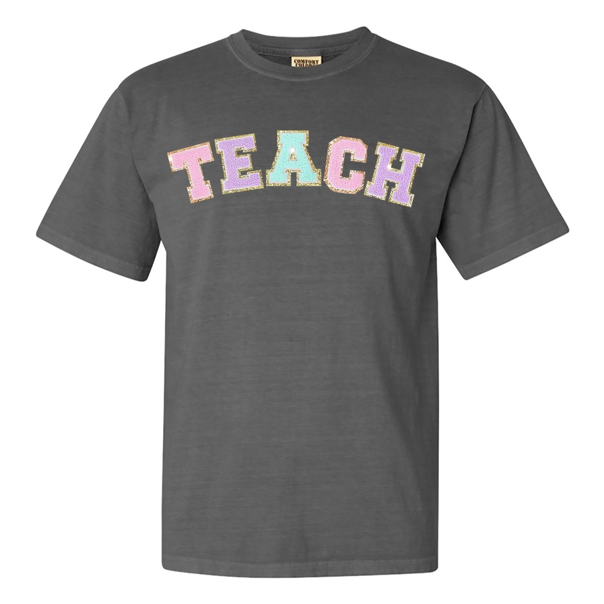 'Teach' Letter Patch T-Shirt