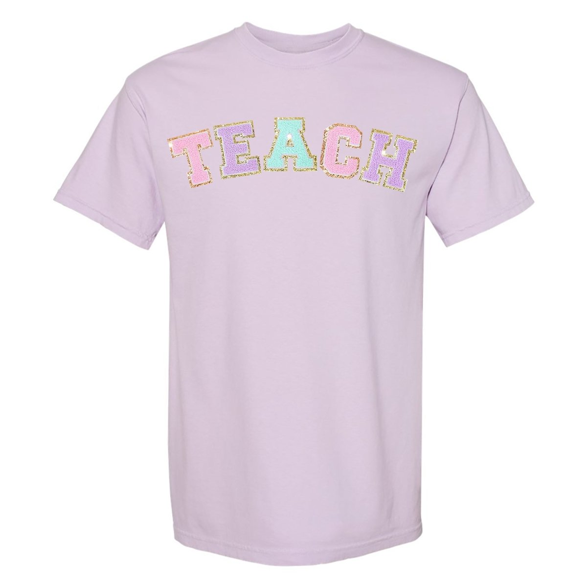'Teach' Letter Patch T-Shirt