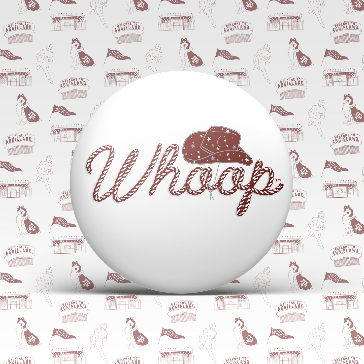Whoop Cowboy Hat Button