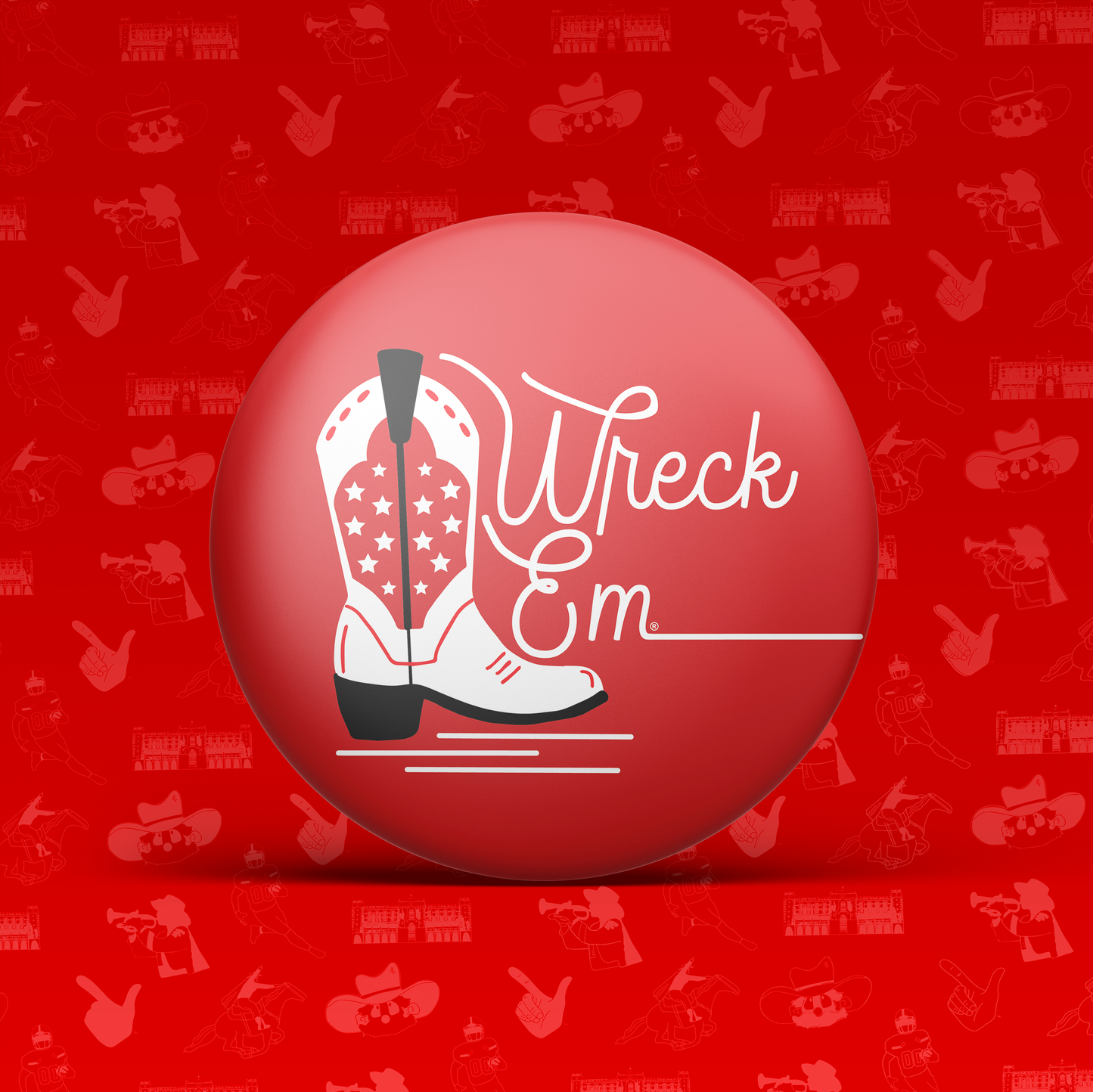 Wreck 'Em Boots Button
