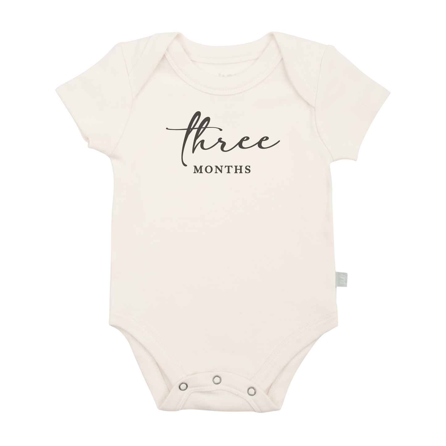 graphic bodysuit | three months milestone charcoal