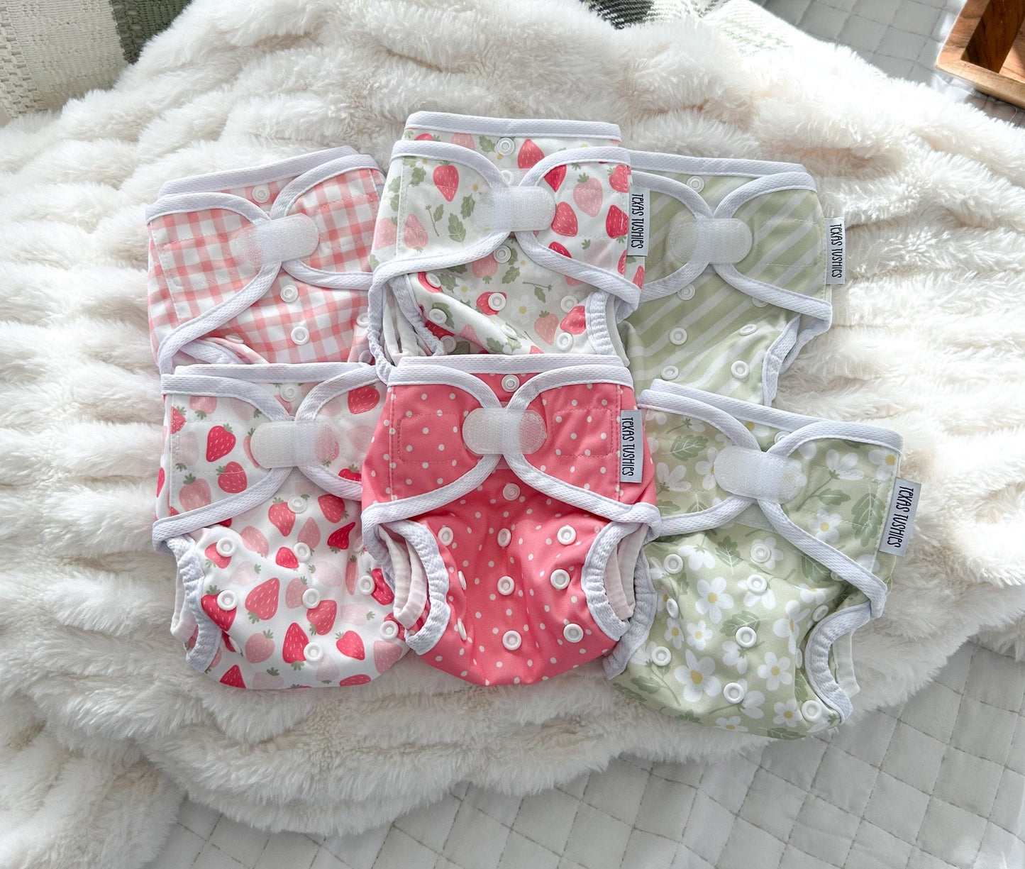 Tiny Tushies Newborn Hook & Loop Covers