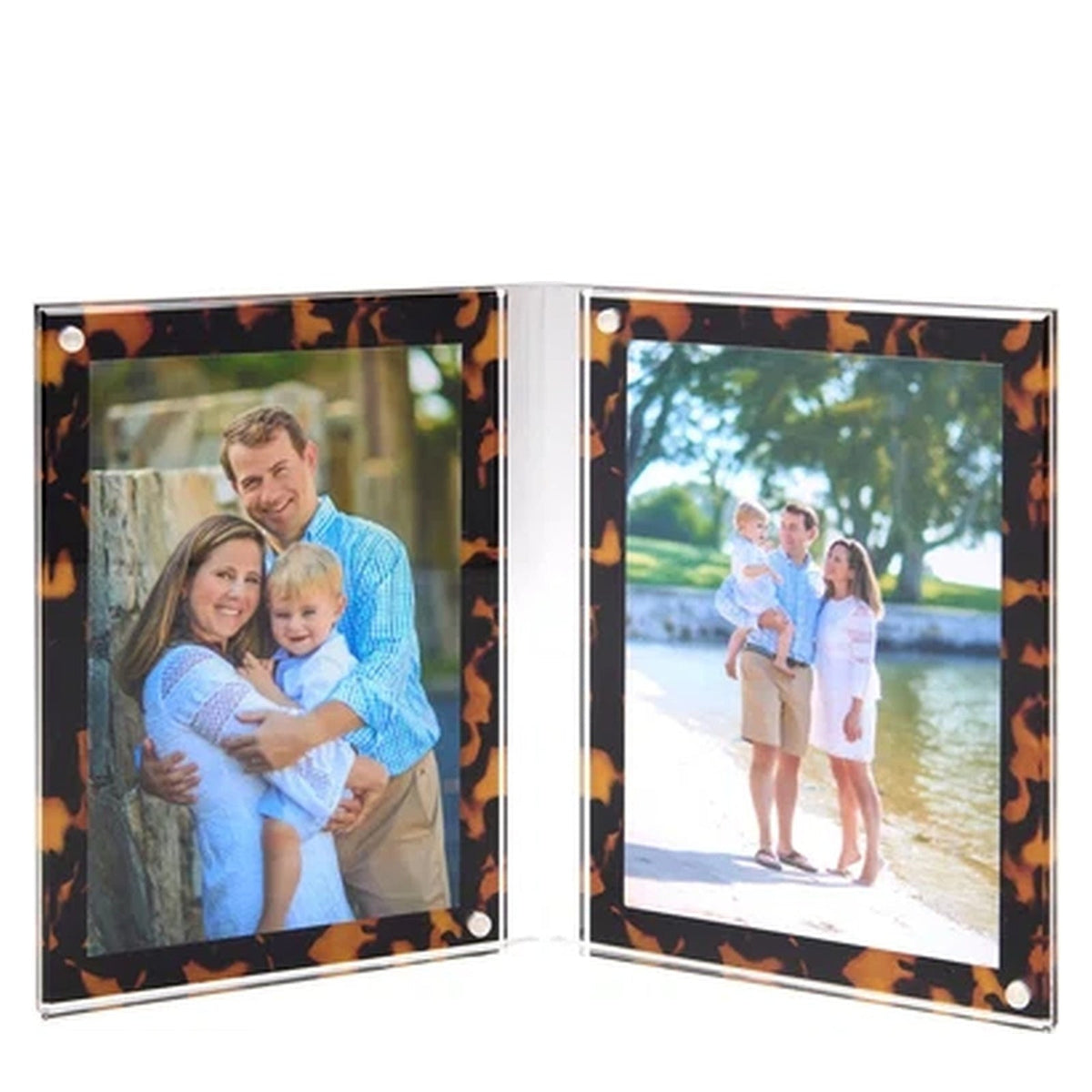 Tortoise Acrylic Large Double Bevel Frame