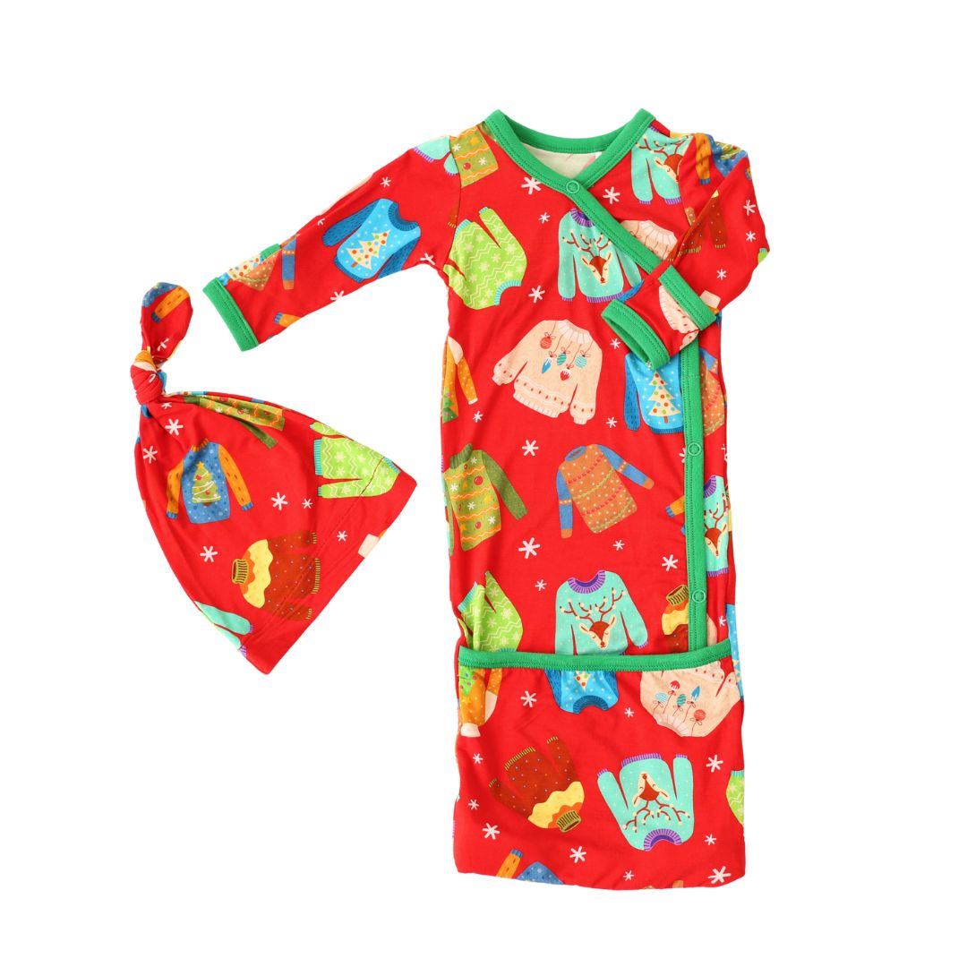 Ugly Sweater Gown & Hat