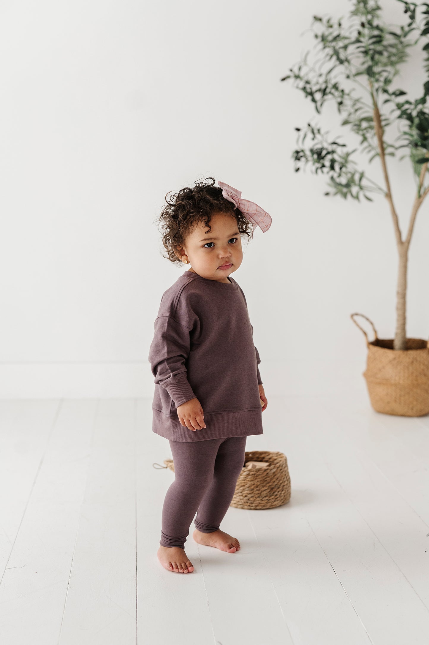 BASIC LEGGINGS-PLUM