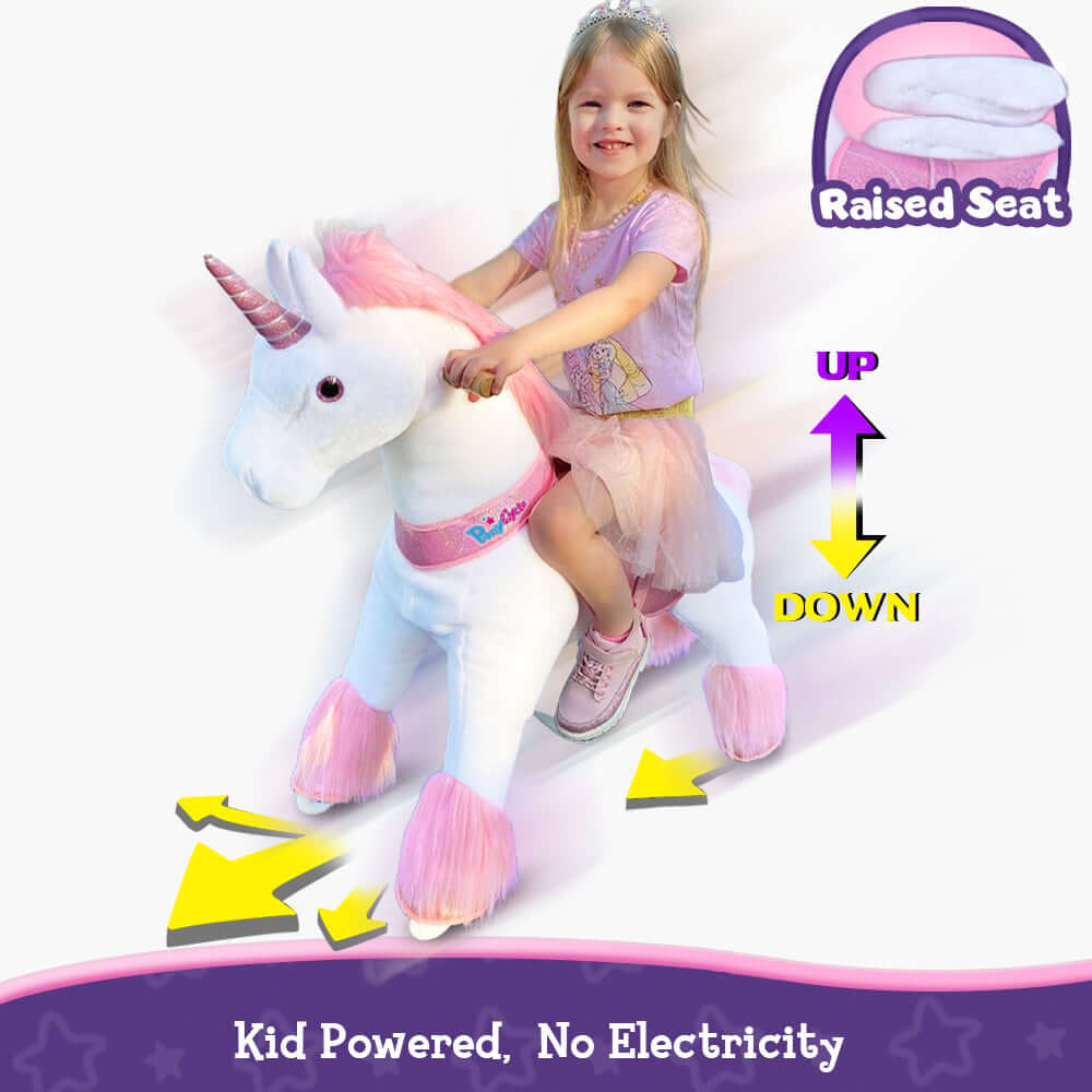 Model U Ride-On Unicorn Age 4-7 Pink