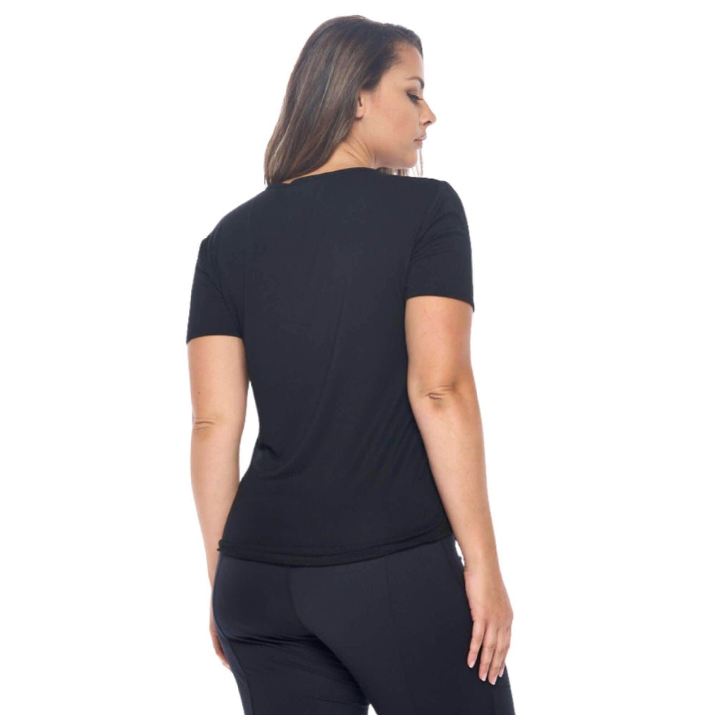 V-Neck T Shirt | Black