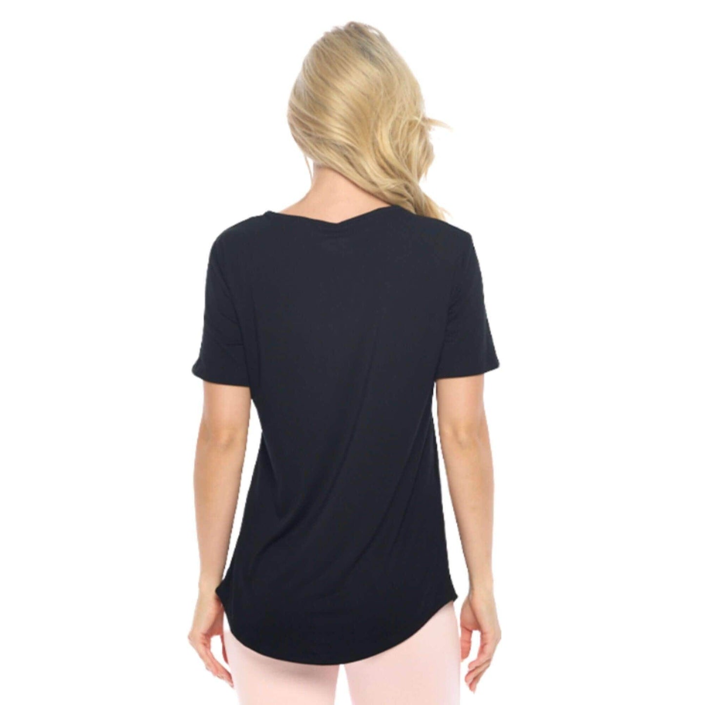 V-Neck T Shirt | Black