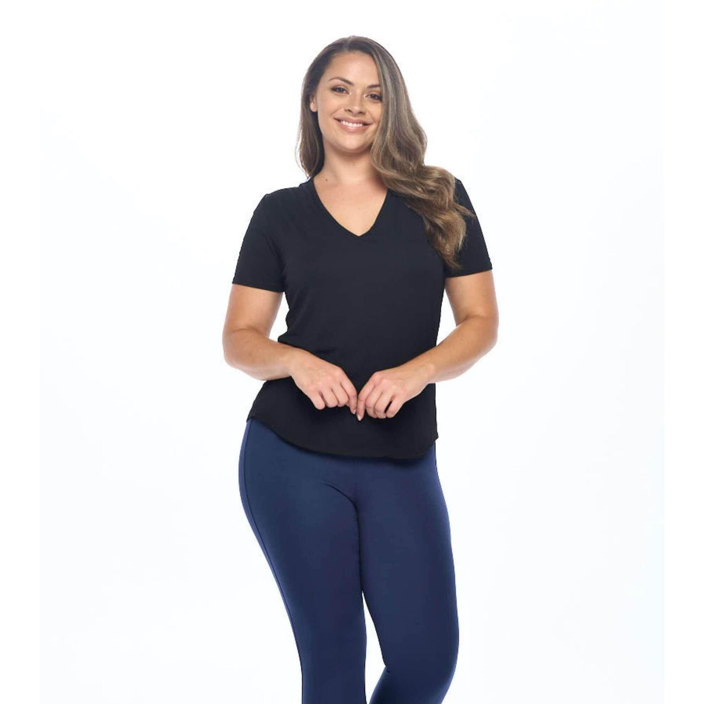 V-Neck T Shirt | Black
