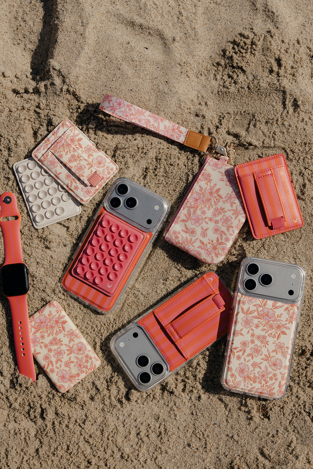Pink Posy Magnetic Wallet
